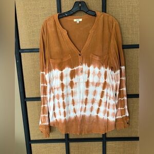 Kori brand orange blouse